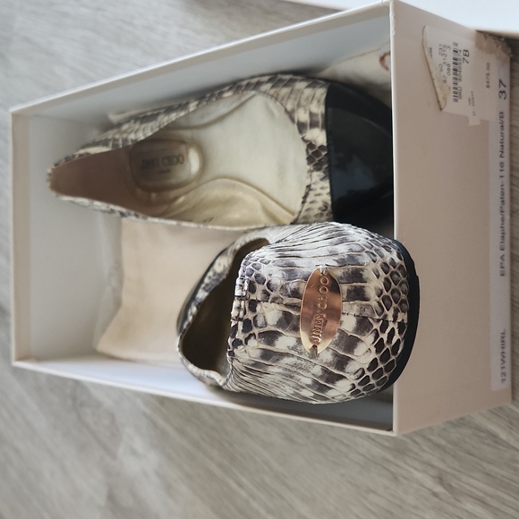 Jimmy choo- snake skin flats - Picture 4 of 4